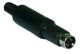 MINI DIN PLUG 4 PIN MALE INLINE