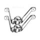 ANTENNA WALL MOUNT 4 inch EVE MOUNT