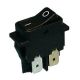 MINI ROCKER SWITCH DPST, 1552, T100/55