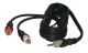 3.5MM 1/8 inch STEREO MALE TO TWO RCA MALE 6 ft CABLE SPLITTER Y ADAPTOR