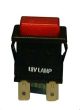 Philmore 30-830 Lighted Switch SPST 12A 125V 12V Lamp ON-OFF Red ARCOLECTRIC SP 13A DP 12A