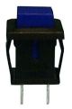 Philmore 30-10068 SQUARE Snap in Push Button Switch SPST 3A OFF-(ON) Blue Momentary()