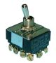 Philmore 30-10243 HEAVY DUTY Bat Handle Toggle Switch 4PDT 15A 125V ON-OFF-ON CARLING 1,2,3-PHASE