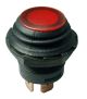 Splash Proof PUSH BUTTON Switch (On)-Off Red LED 30-12342 SCI R13-553 Momentary()