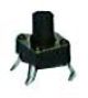 Philmore 30-14414 Printed Circuit Tacticle Switch SPST 50mA 125V OFF- (ON) Through Hole Mount Momentary()