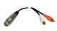 XLR F to 2 RCA M Y ADAPTOR, SPLITTER