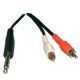 1/4 inch STEREO/ M-2 RCA/M Y ADAPTOR