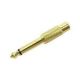 1/4 inch Mono Plug to RCA Jack Gold