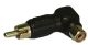 RCA MALE TO FEMALE RIGHT ANGLE ADAPTOR
