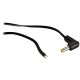 DC Pigtail, 6ft, 24ga, 1.7MM X 4.0MM Right Angle DC POWER PLUG, EIAJII EIAJ2 Class, Mates with 262B, 340B, 207B Jacks.