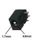 DC JACK 1.7mm x 4.0mm, EIAJ Class II, EIAJ 2, Mates with 240B Plug