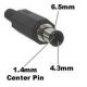 4.35mm x6.5mm with 1.4mm Center pin DC POWER PLUG. EIAJV EIAJ5 Class, Mates with 266B, 365B, 214B Jacks.