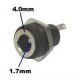 DC COAXIAL POWER JACK 1.7mm x 4.0mm. Mounting Hole Size .325 Inch. EIAJII EIAJ2 Class, Mates with 240B, 2409B Plugs