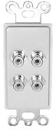 4 RCA PLATE WHITE