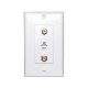 WHITE DECORA PLATE 2 F81 RJ11