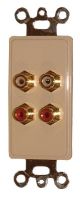 4 RCA PLATE IVORY