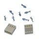 2PK Female LOCKING HOUSING CONNECTOR 6 POSITION .100 HEADER with pins