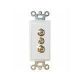 DECORA 1 F81 & 2 RCA JACKS