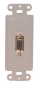 VGA WALL PLATE HD15 FEMALE WHITE