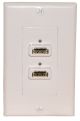 Designer Style Dual HDMI Wall Plate