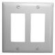 DOUBLE WALL PLATE WHITE DECORA