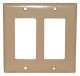 DOUBLE WALL PLATE IVORY DECORA