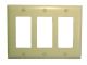TRIPLE WALL PLATE IVORY DECORA