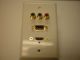 Component Video, HDMI, VGA Wall Plate White