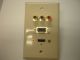 Component Video, HDMI, VGA Wall Plate Ivory
