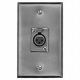 1 Gang, 3 Pin XLR Female Plate-Stainless, Equal to Swithcraft J3FS