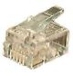 10pk 4 CONDUCTOR MODULAR TELEPHONE PLUG 4P4C RJ22 / RJ9 HANDSET CONNECTOR