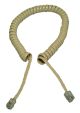 7 ft MODULAR PHONE CABLE ALMOND COIL CORD