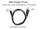 3 ft USB Power Cord, USB A Male to 2 Pin Socket