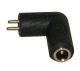 Interchangeable DC Jack 2.1mm TO 2 PIN 90 DEGREE