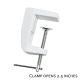 Magnifing Magnifier Lamp C Clamp Base Only, Opens 2.5 Inch.