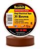 3M Scotch Vinyl Electrical Color Coding Tape 35 BROWN, 3/4 in x 66 ft 35-3/4X66FT-BR