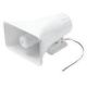 4x6 inch 50W Speaker Horn ABS White