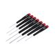 WIHA 261 7 Pc. Precision SCREWDRIVER SET : Slotted 1.5mm (1/16 inch), 2.0mm (5/64 inch), 2.5mm (3/32 inch), 3.0mm (1/8 inch); Phillips #00, #0, #1