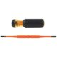 Klein Flip-Blade Insulated Screwdriver, 2-in1, Phillips Bit #1, Slot Bit 3/16-Inch
