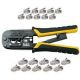 Klein Modular Telephone Installation Kit RJ11, RJ12, RJ22, RJ45, Crimper CAT5, CAT6