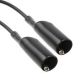 ALLIGATOR CLIP PATCH CORD BLACK 12 INCHES POMONA