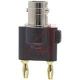 BNC FEMALE TO MINIATURE DUAL BANANA PLUG BLACK POMONA