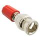 BNC MALE PLUG TO BINDING POST BANANA JACK FEMALE RED POMONA