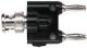 BNC MALE TO DUAL DOUBLE STACKING BANANA PLUG POMONA