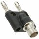 BNC FEMALE TO DUAL DOUBLE STACKING BANANA PLUG