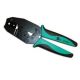 Crimper, Ratcheted, Coax RG-58,59,62 AU BNC&TNC .215, .255, .068 3 piece crimp types, Center Pins