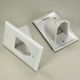 WALL PLATE LARGE HOLE SINGLE GANG CABLE CANOPY PLATE
