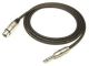 3 PIN XLR FEMALE - 1/4 inch MONO PLUG MP-482 PR-25/BK