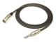 3 PIN XLR MALE - 1/4 inch STEREO PLUG MP-483 3FT 24AWG MP-483 PR-03/BK