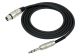 3 PIN XLR FEMALE - 1/4 inch STEREO PLUG MP-484 PR-06/BK